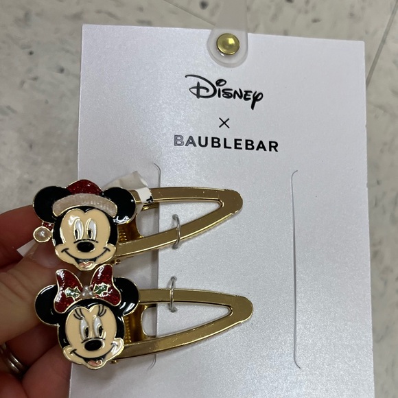 NWT ?❤️ Baublebar x Disney Mickey and Minnie Mouse hair barrettes main image 12